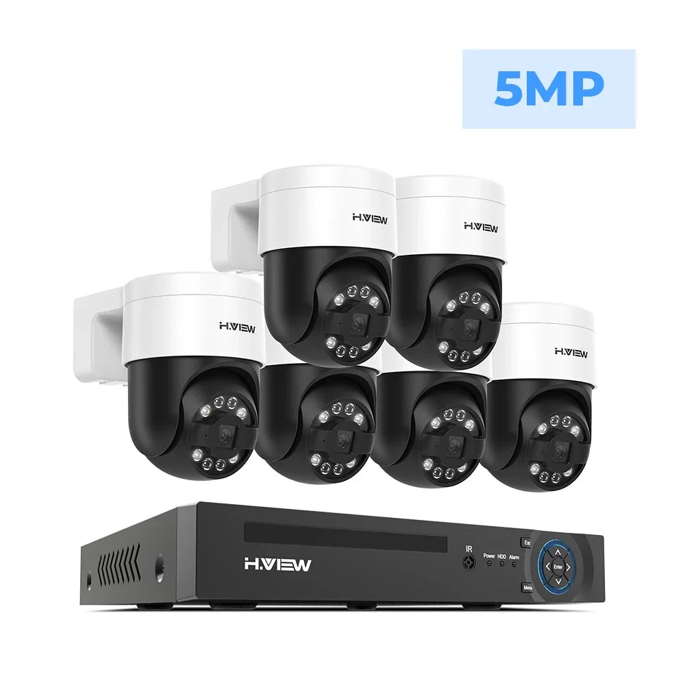 Kit Caméras De Surveillance Extérieure PTZ 4K PoE