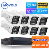 Kit Caméras de Surveillance PoE 4K avec Audio