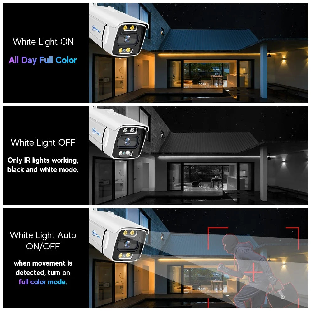 Kit Caméras de Surveillance PoE 4K avec Audio