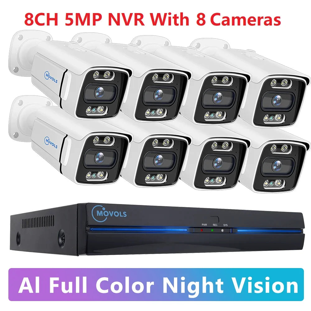 Kit Caméras de Surveillance PoE 4K avec Audio