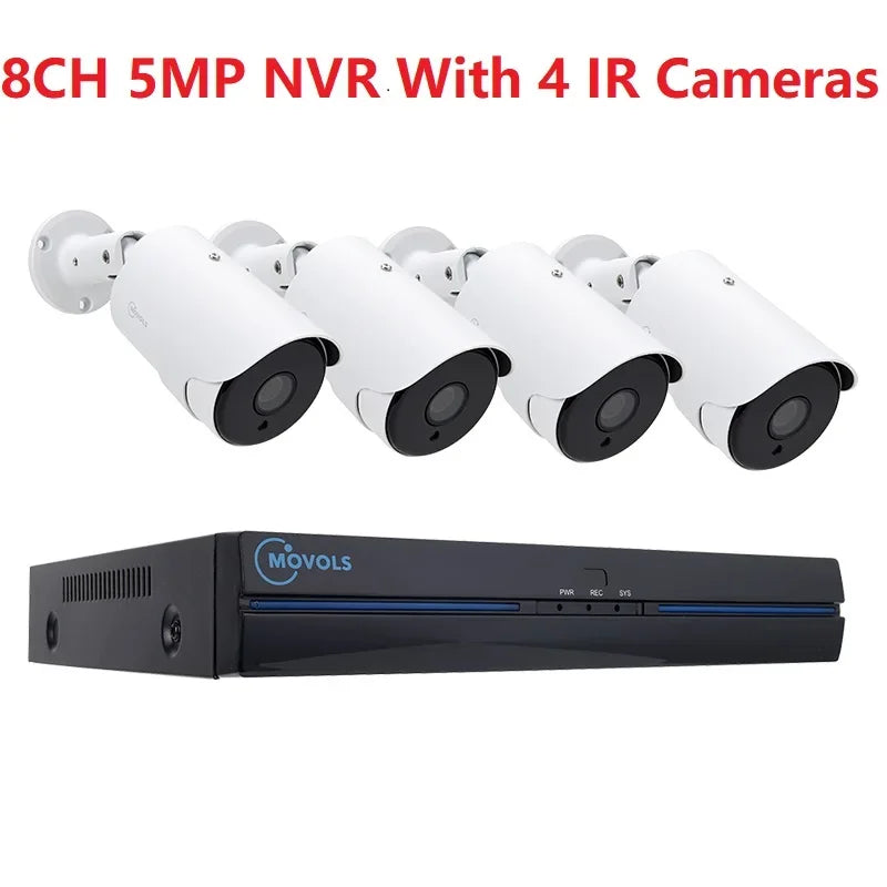 Kit Caméras de Surveillance PoE 4K avec Audio