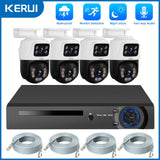 Kit Caméras De Surveillance PoE Double Objectif