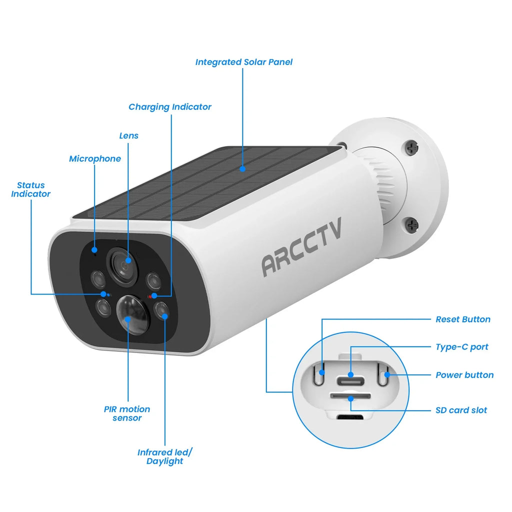 Kit de Caméras de Surveillance 4MP Sans Fil avec NVR