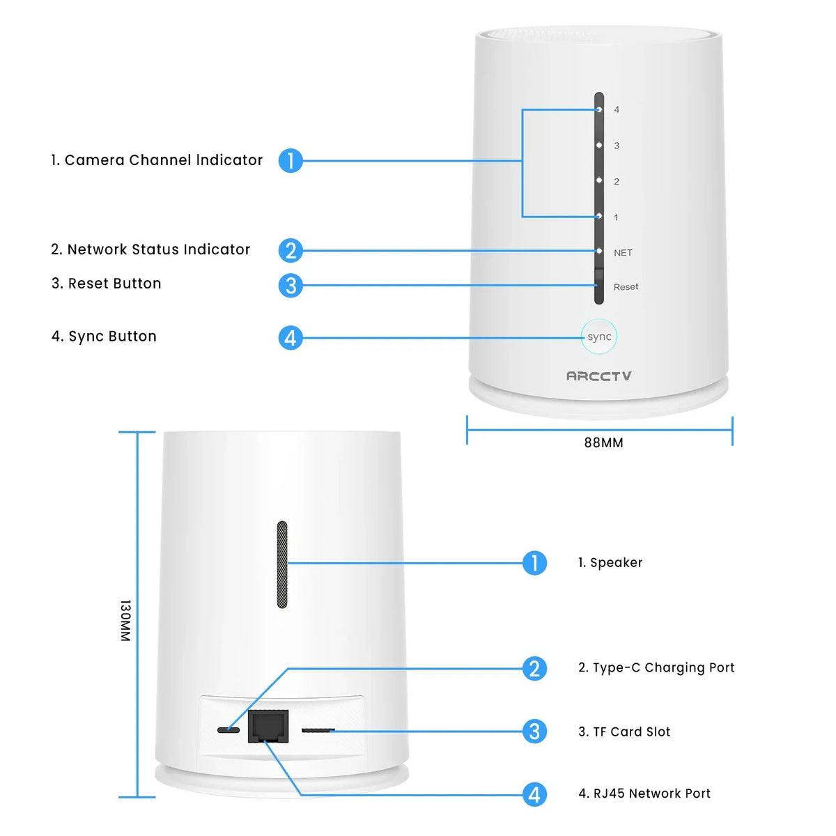 Kit de Caméras de Surveillance 4MP Sans Fil avec NVR