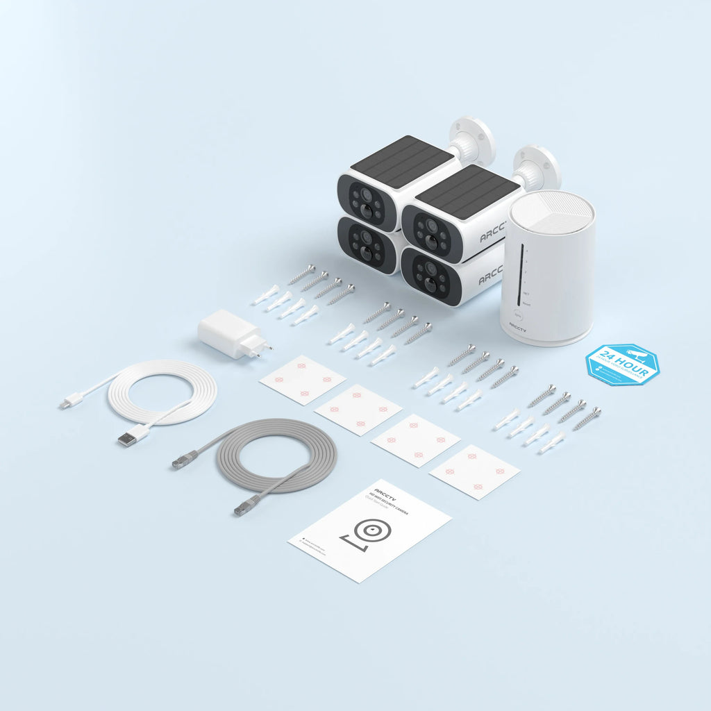 Kit de Caméras de Surveillance 4MP Sans Fil avec NVR