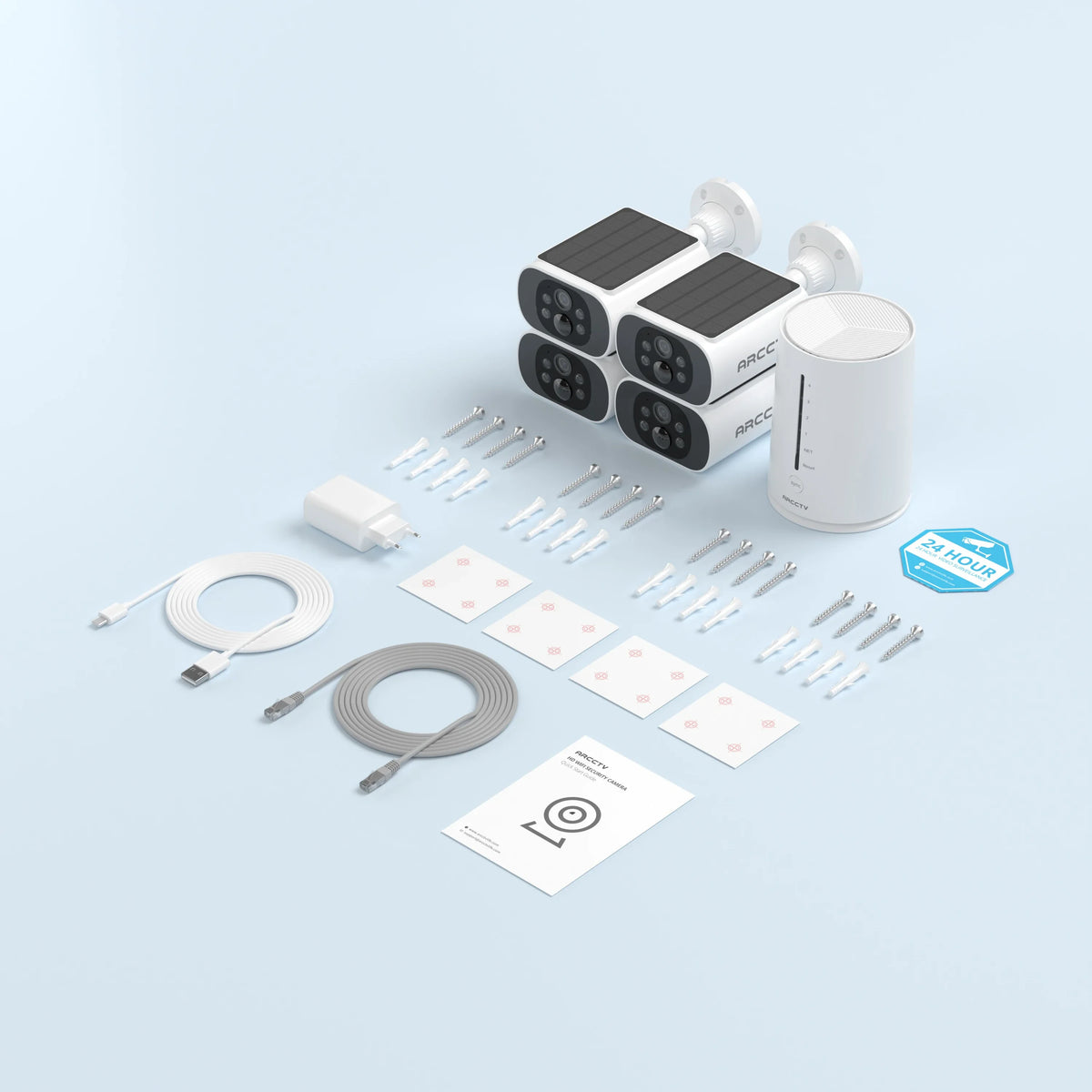 Kit de Caméras de Surveillance 4MP Sans Fil avec NVR