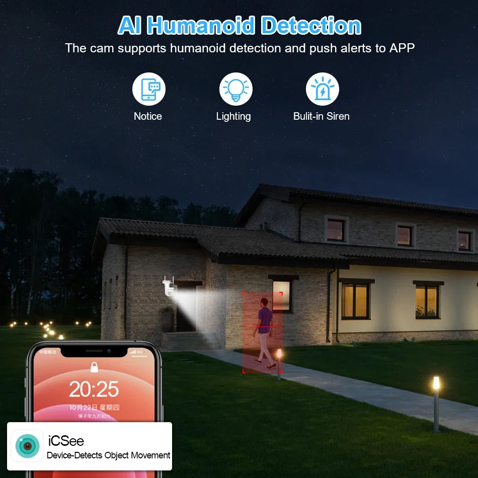Kit De Caméras De Surveillance WiFi 6MP 8 Canaux