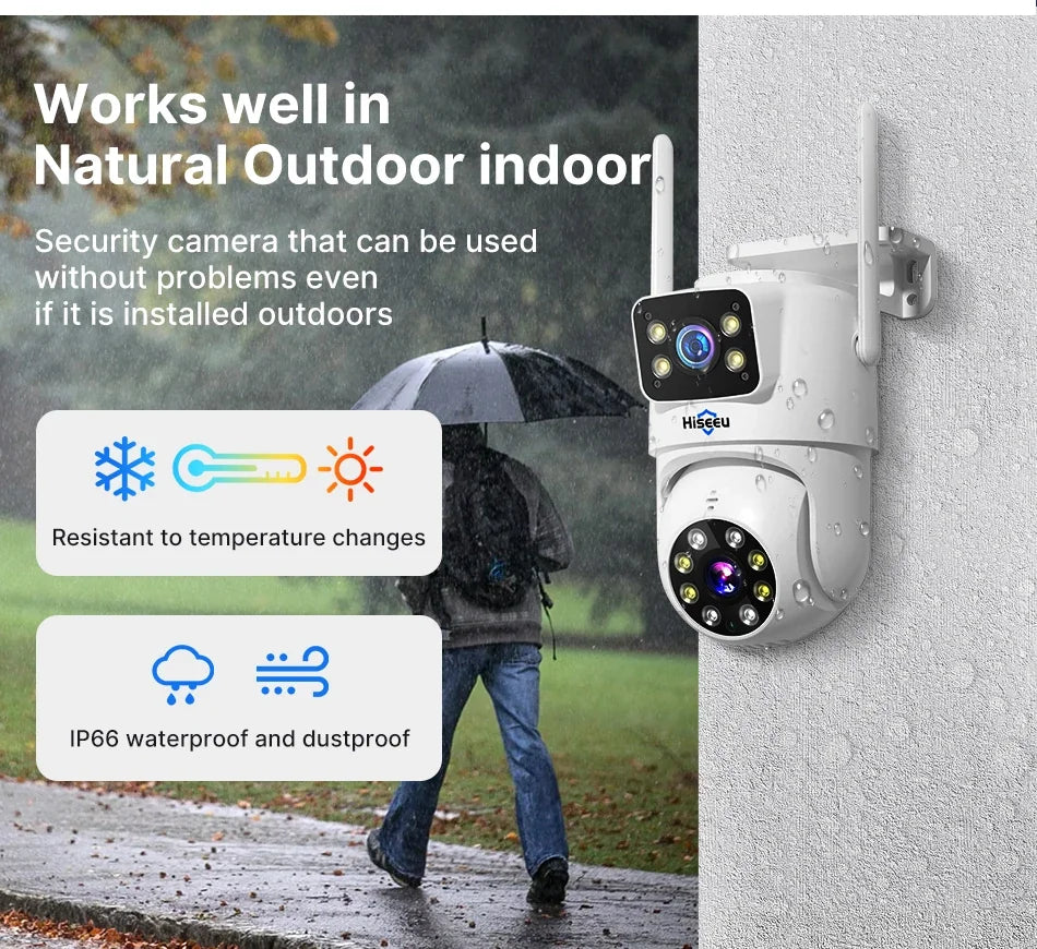 Kit De Surveillance Sans Fil À Double Objectif 4 Caméras