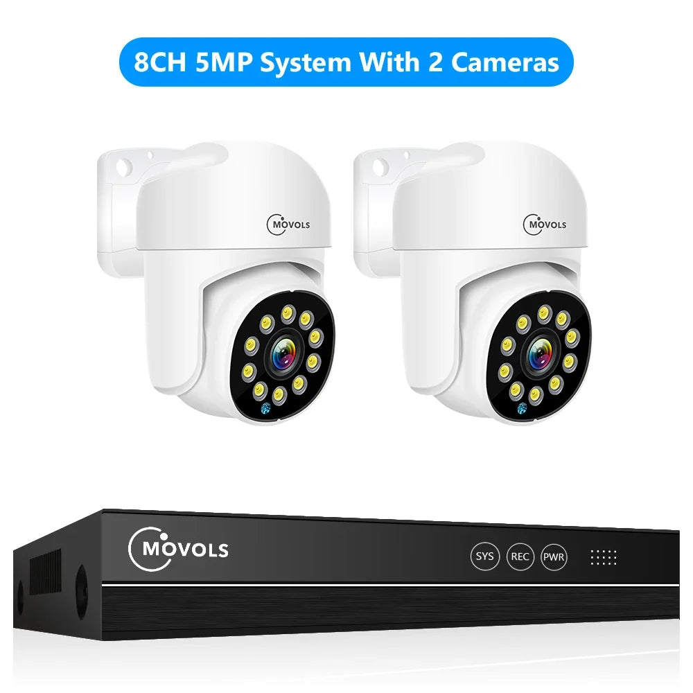 Kit De Surveillance Vidéo 4K PoE Avec Audio Bidirectionnel