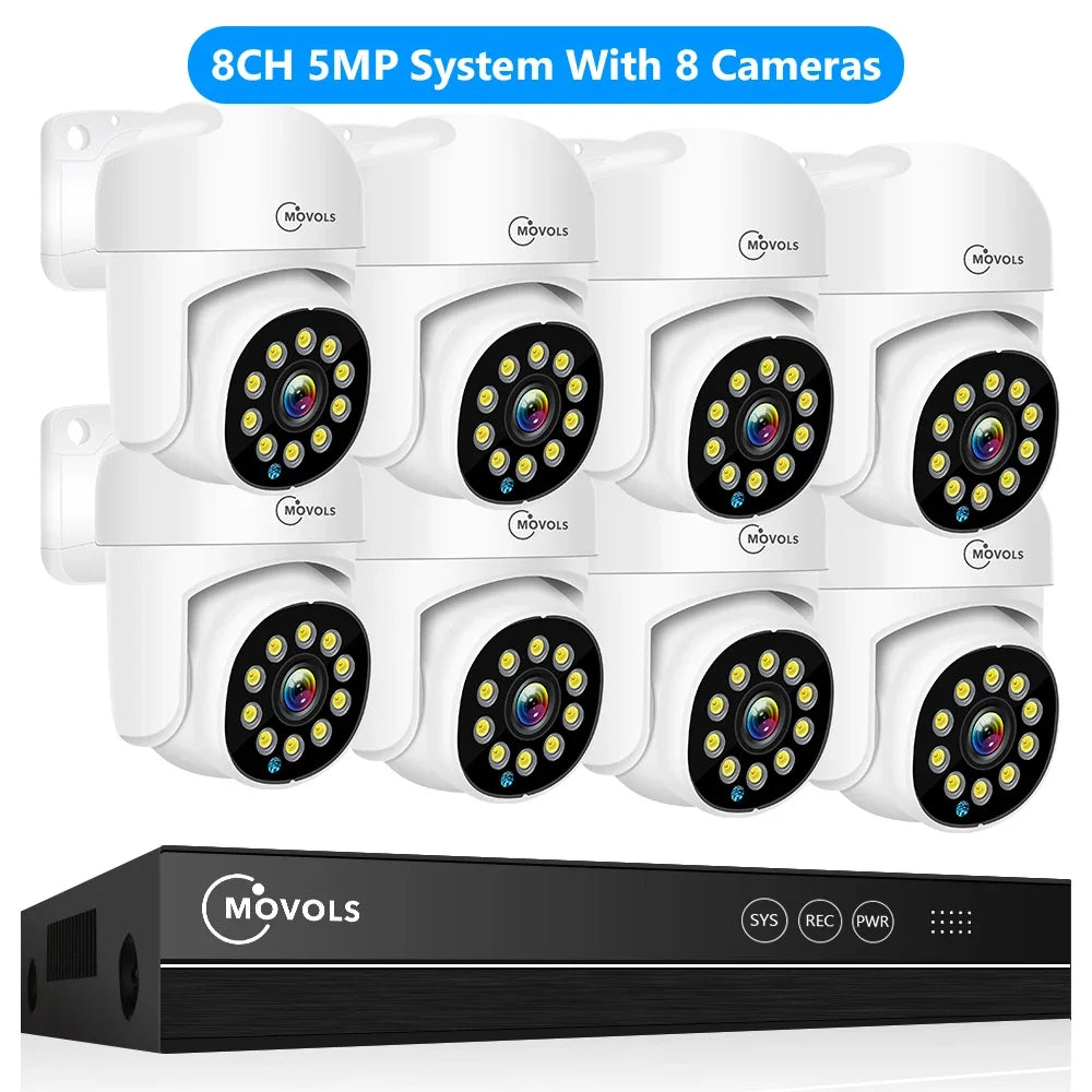 Kit De Surveillance Vidéo 4K PoE Avec Audio Bidirectionnel