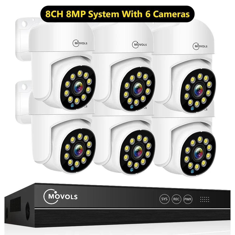 Kit De Surveillance Vidéo 4K PoE Avec Audio Bidirectionnel