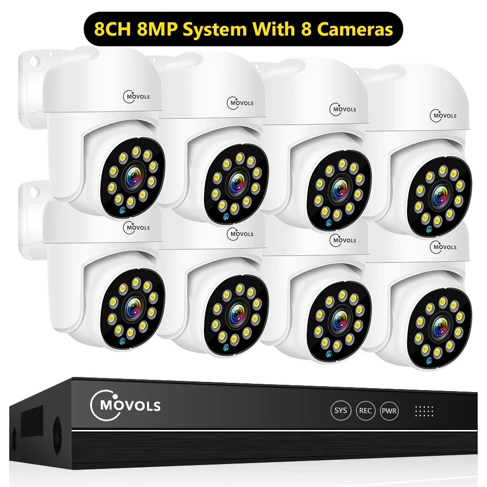 Kit De Surveillance Vidéo 4K PoE Avec Audio Bidirectionnel