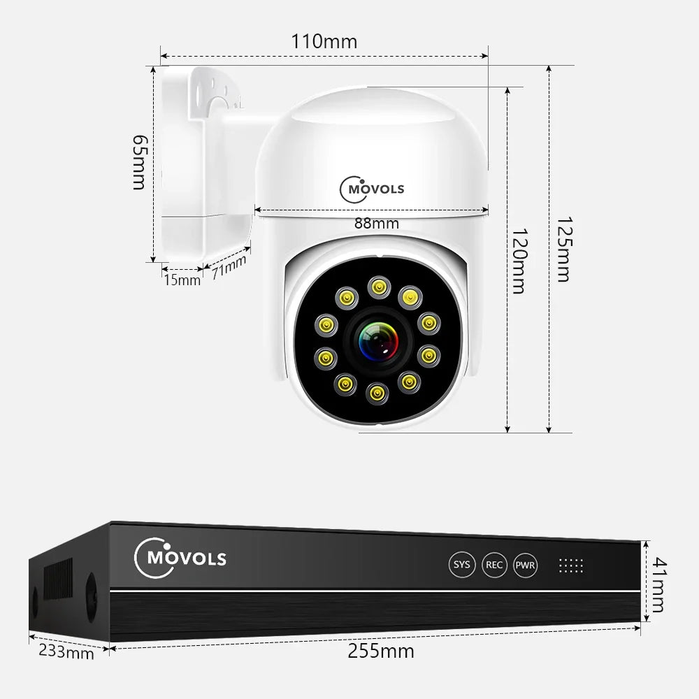 Kit De Surveillance Vidéo 4K PoE Avec Audio Bidirectionnel