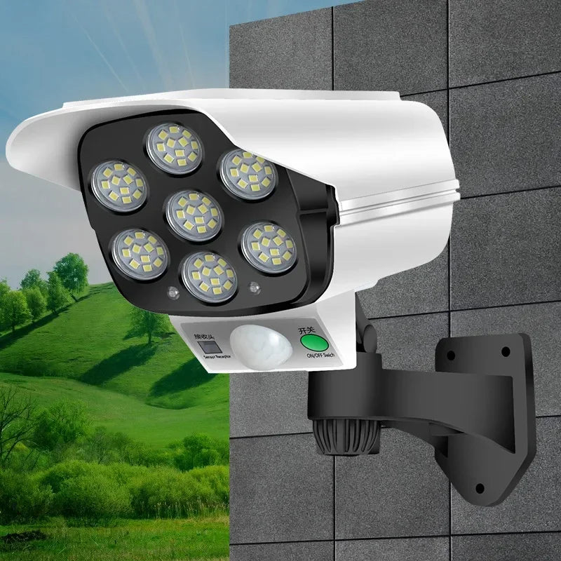 Lampe Caméra Solaire à Détecteur de Mouvement LED