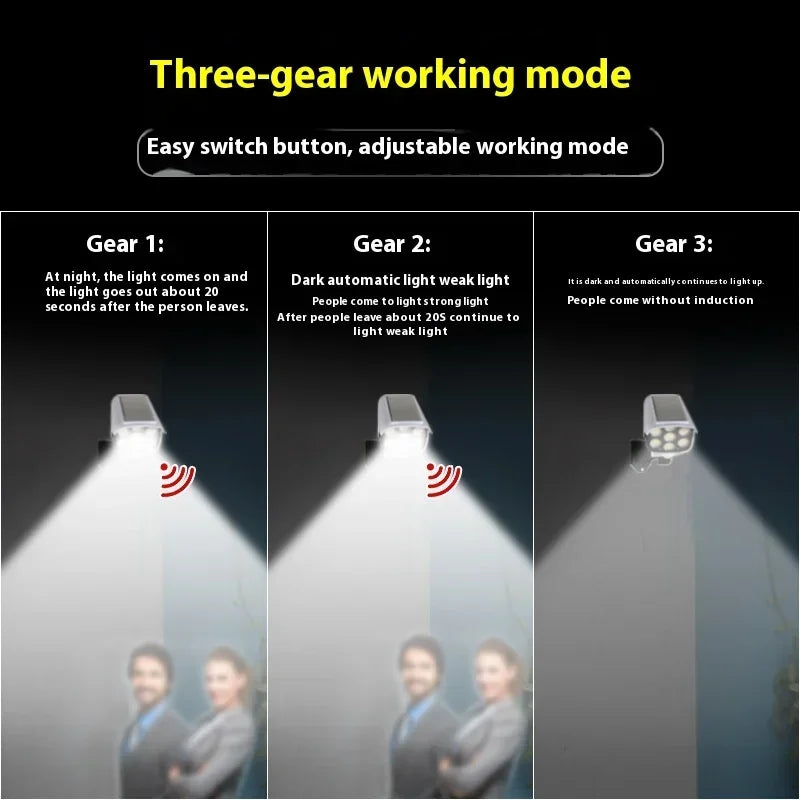 Lampe Caméra Solaire à Détecteur de Mouvement LED