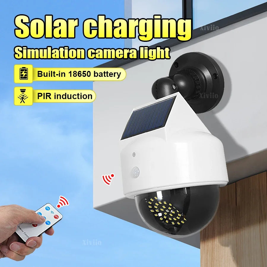 Lampe Murale Solaire Caméra Factice LED