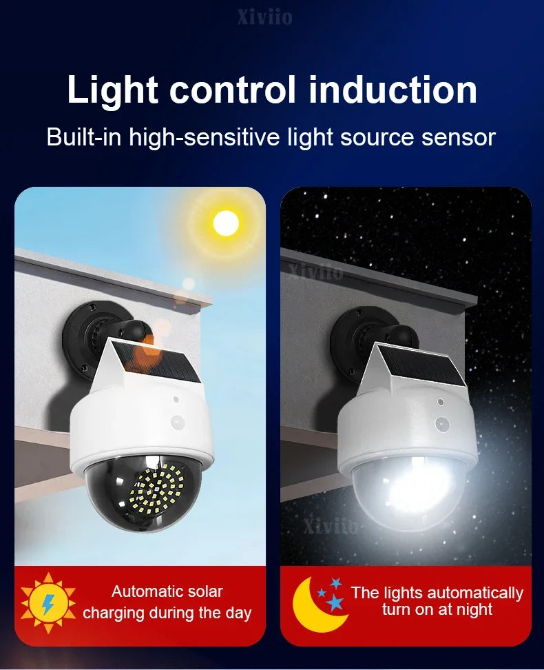 Lampe Murale Solaire Caméra Factice LED