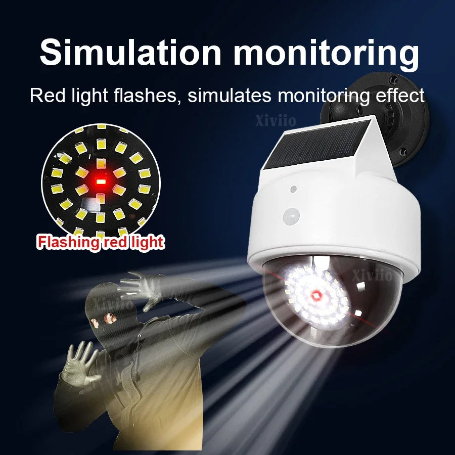 Lampe Murale Solaire Caméra Factice LED Image