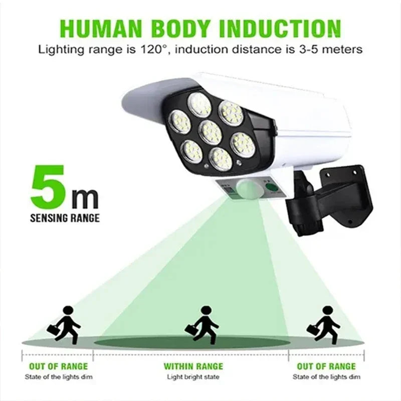 Lampe Solaire à Détecteur de Mouvement 77 LED
