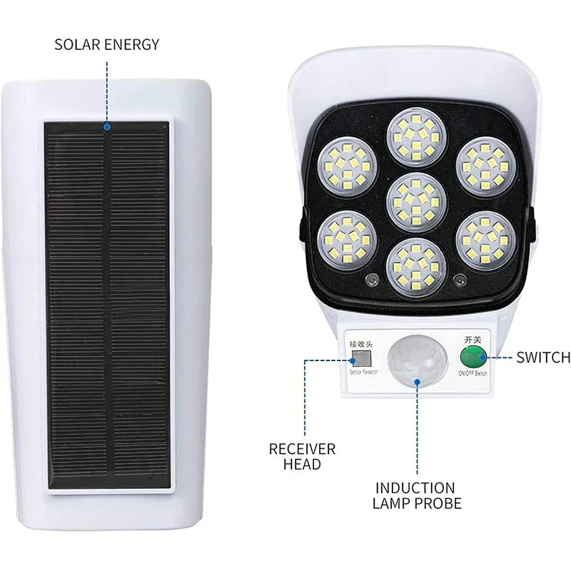 Lampe Solaire de Sécurité Avec Détecteur de Mouvement
