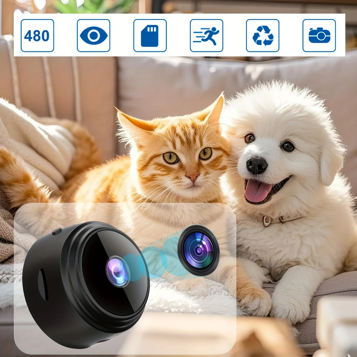 Lot De 2 Caméras De Sécurité WiFi Compactes — photo 6