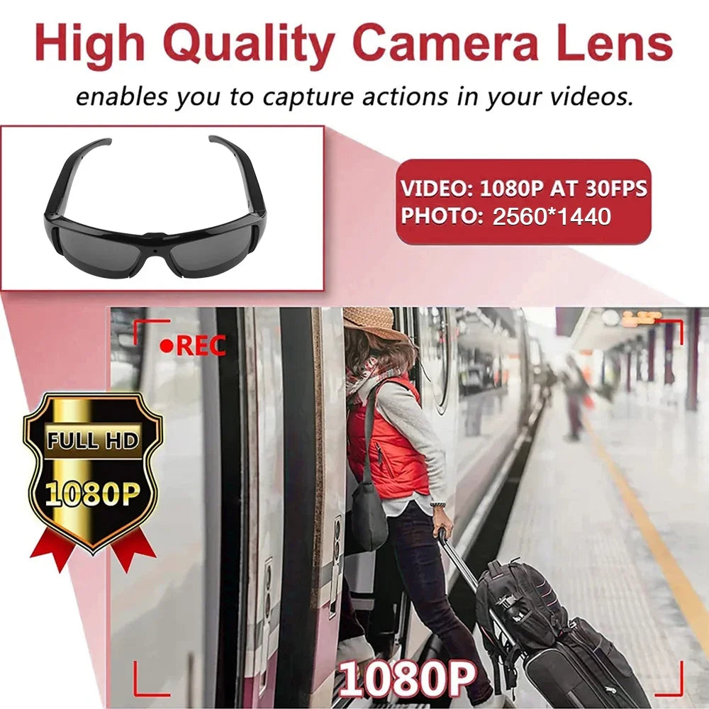 Lunettes Caméra Mini 1080P Noir