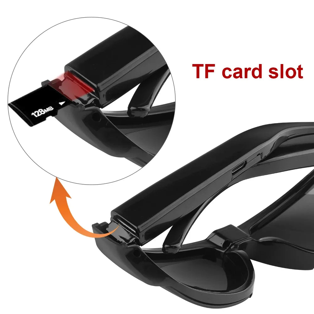Lunettes Caméra Mini 1080P Noir