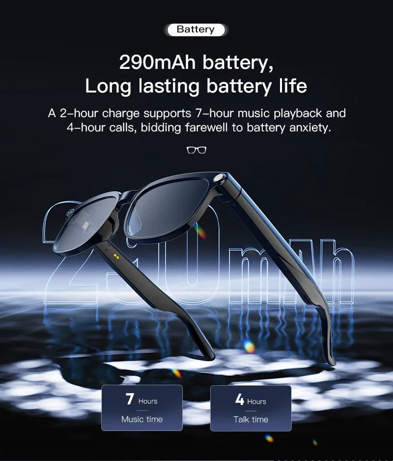 Lunettes Connectées Avec Caméra Et Audio Bluetooth