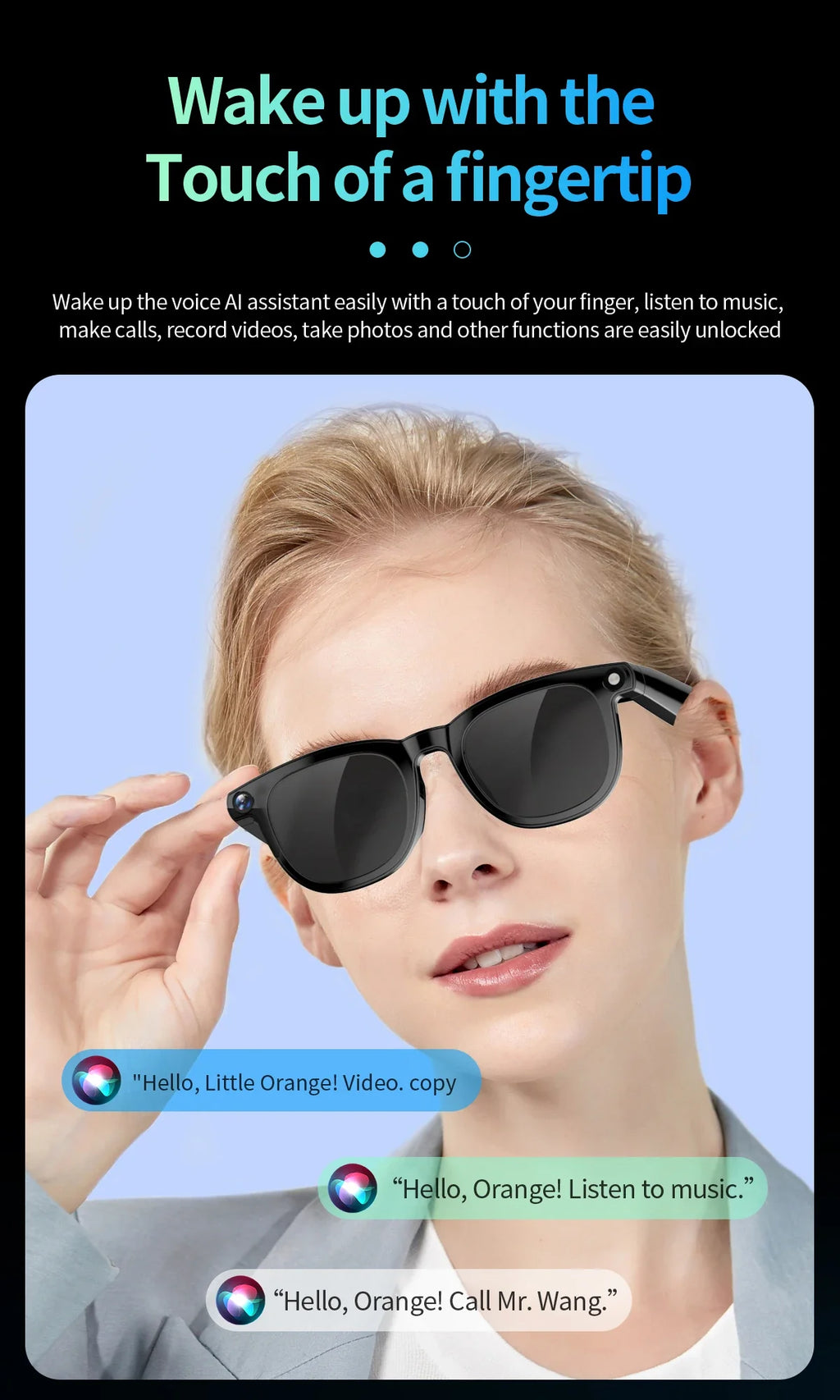 Lunettes Intelligentes 4K avec Caméra IA