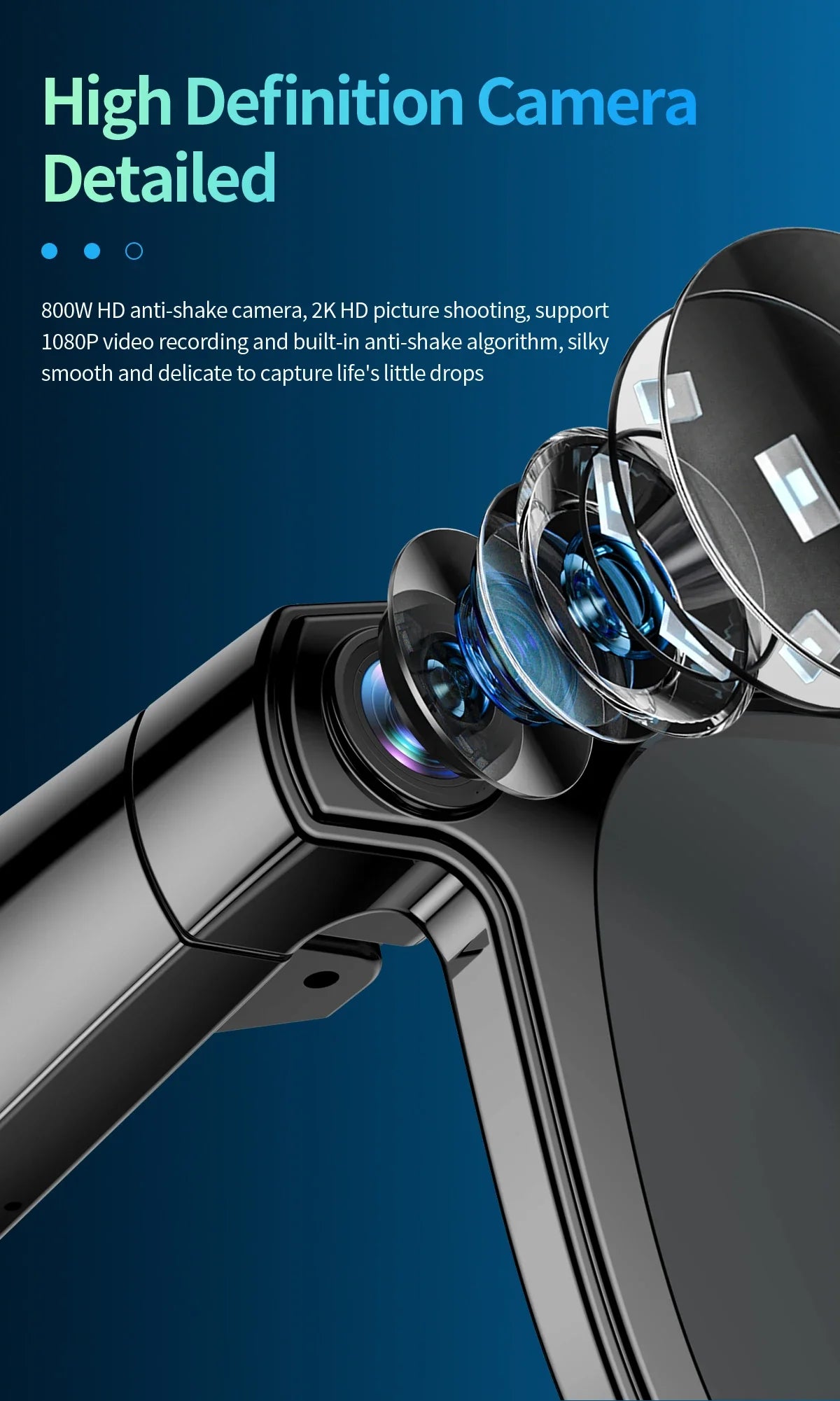 Lunettes Intelligentes 4K avec Caméra IA
