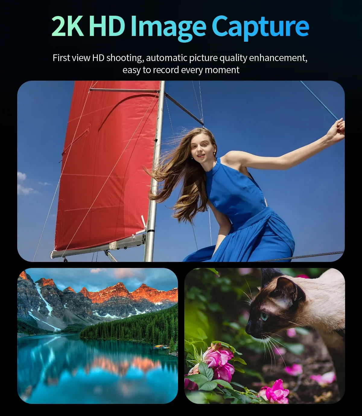 Lunettes Intelligentes 4K avec Caméra IA