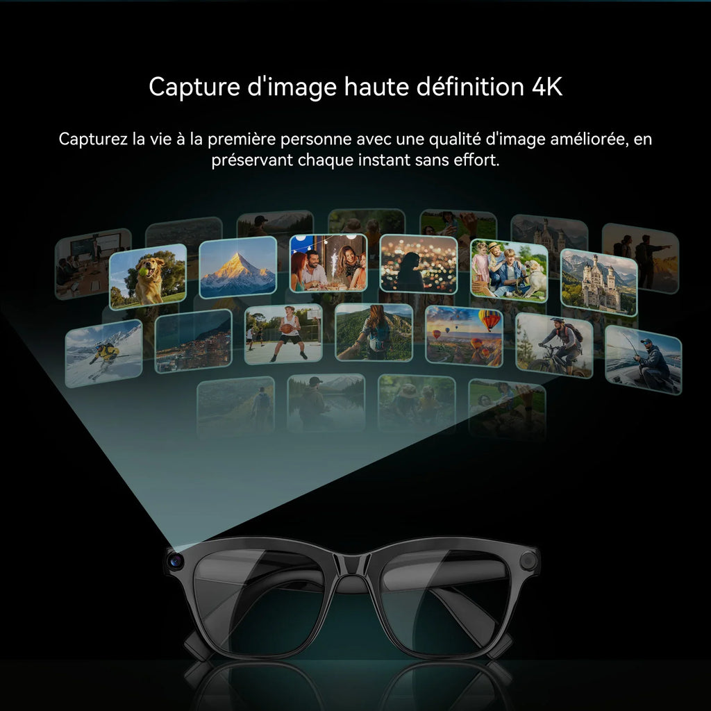 Lunettes Intelligentes 4K Avec Traduction Et Appels