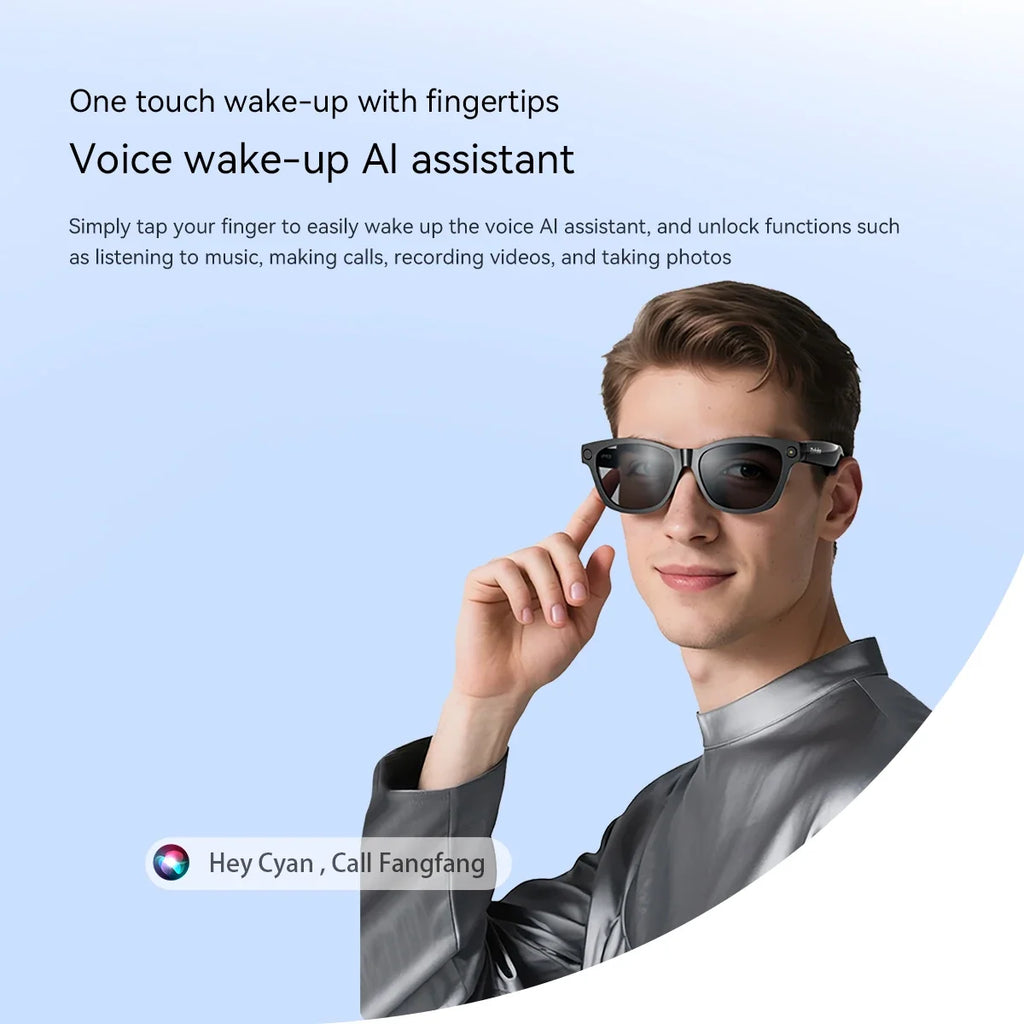 Lunettes Intelligentes Avec Caméra 2K Et Appels Bluetooth