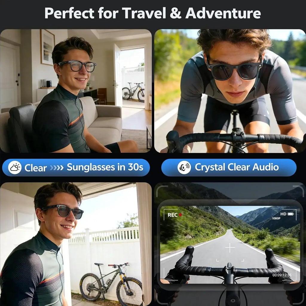 Lunettes Intelligentes Avec Caméra 4K Et Traduction IA