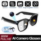 Lunettes Intelligentes avec Caméra et Traduction — Lunettes Intelligentes pour Appels - Version à Changement de