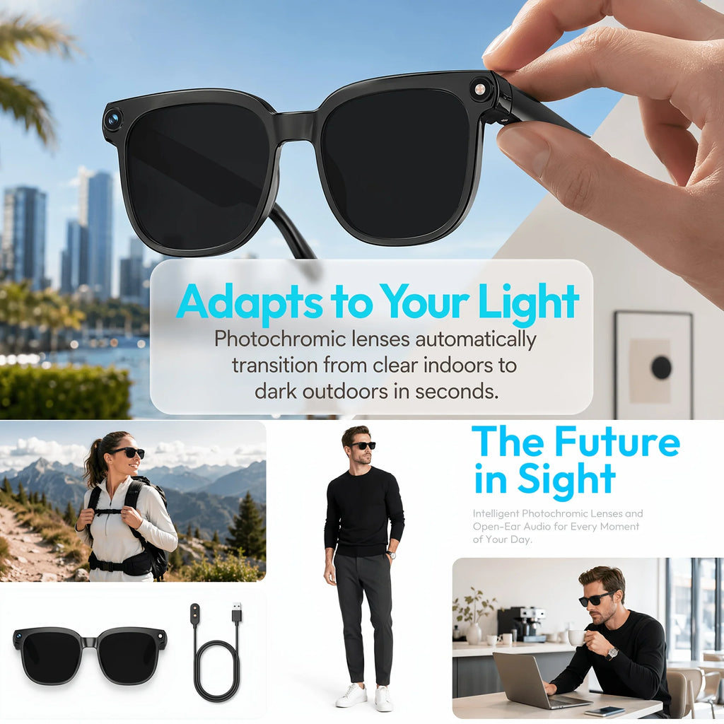 Lunettes Intelligentes avec Caméra et Traduction — photo 3