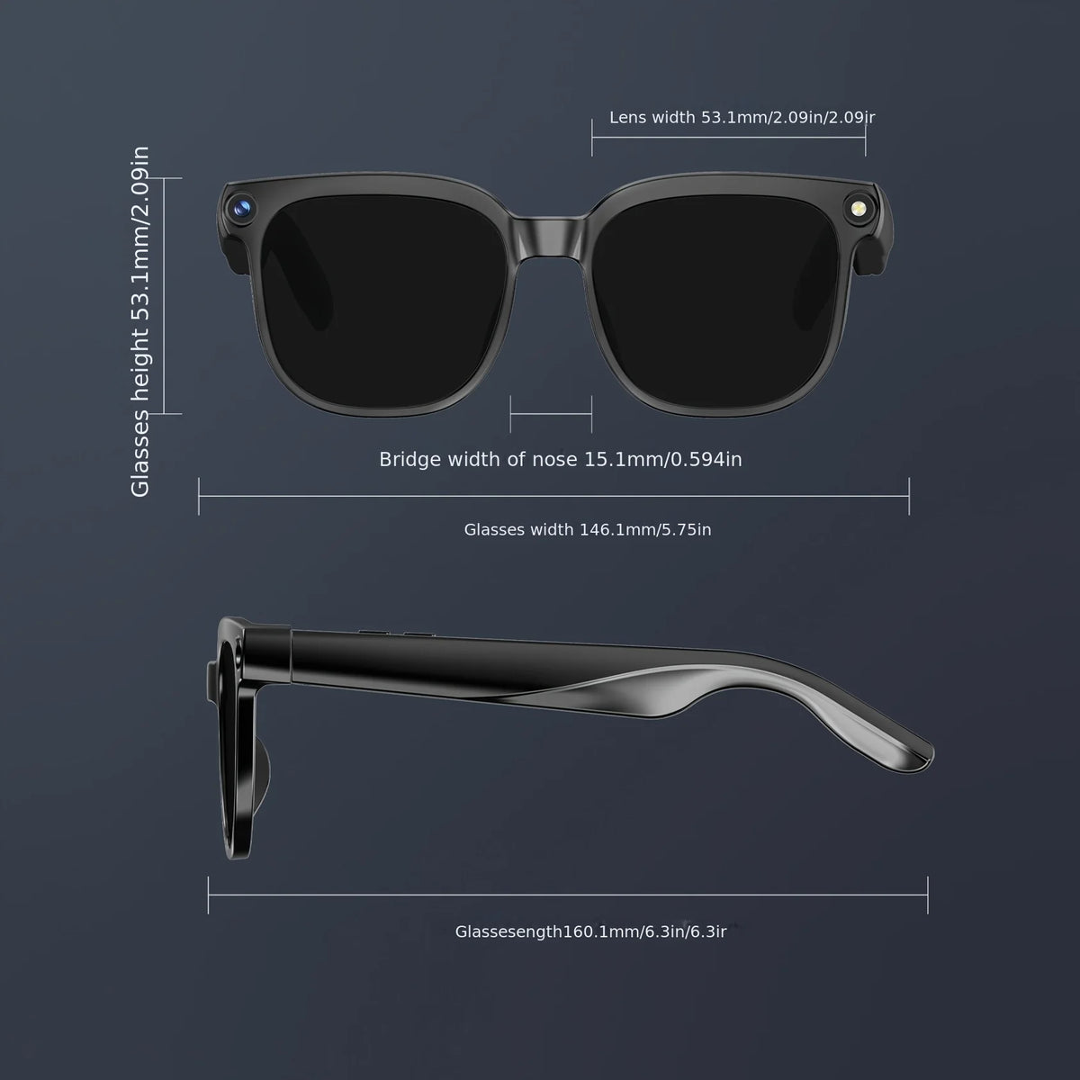 Lunettes Intelligentes avec Caméra et Traduction — photo 9
