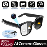Lunettes Intelligentes IA avec Caméra 8MP — Photochromique (CPU:JL7018F)