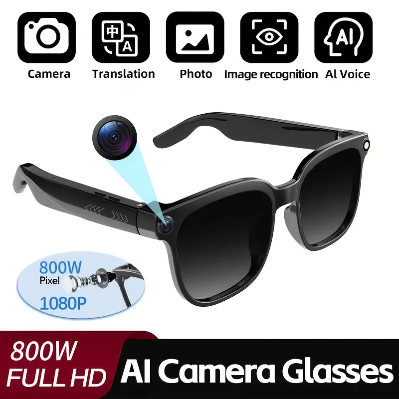 Lunettes Intelligentes IA avec Caméra 8MP — Noir (CPU:JL7018F), photo 8