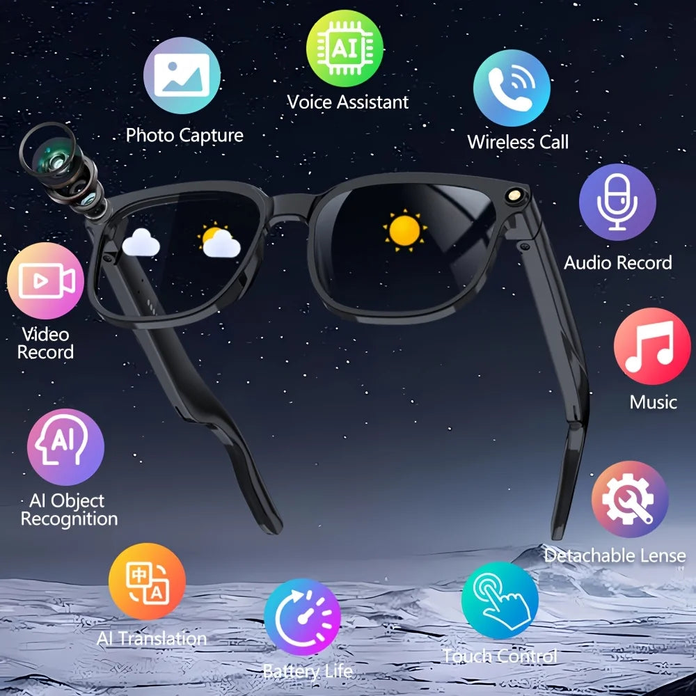Lunettes Intelligentes IA avec Caméra