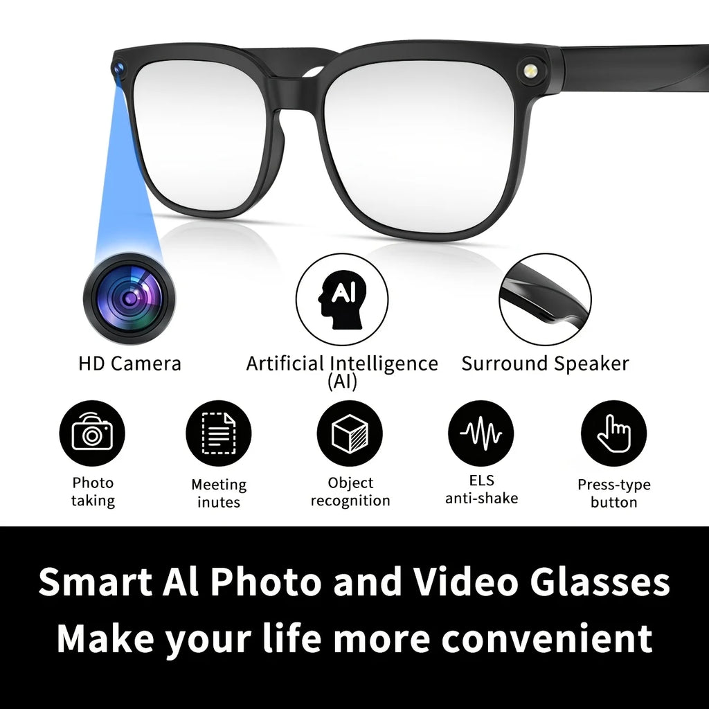 Lunettes Intelligentes IA avec Caméra — Transparent, photo 7