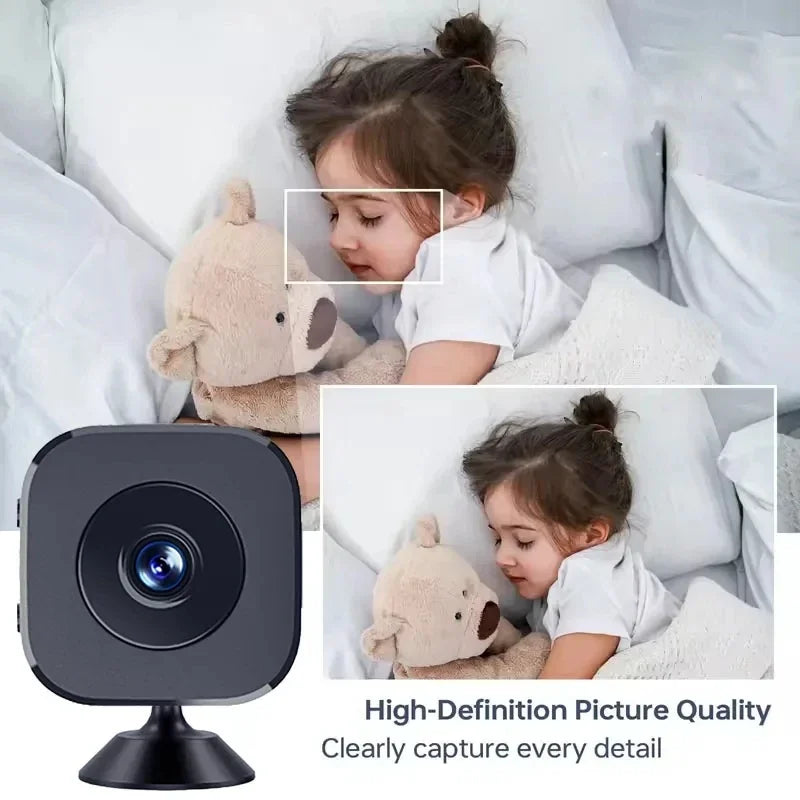 Mini Caméra De Sécurité Wi-Fi 4K Avec Vision Nocturne