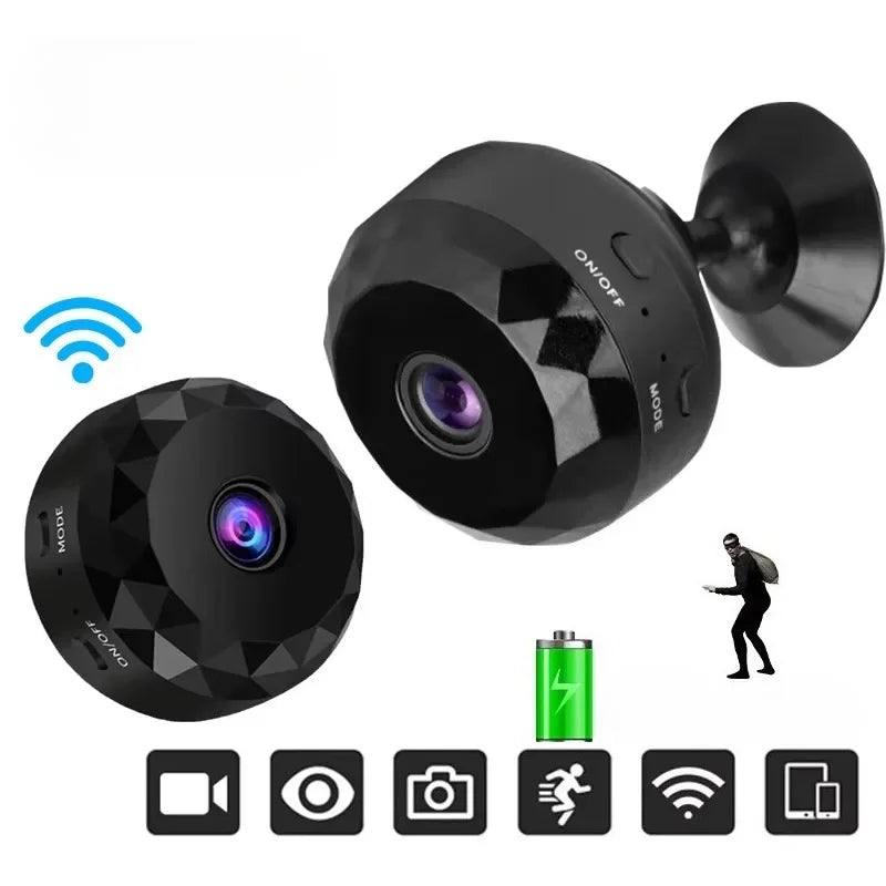 Mini Caméra De Sécurité Wi-Fi Avec Vision Nocturne