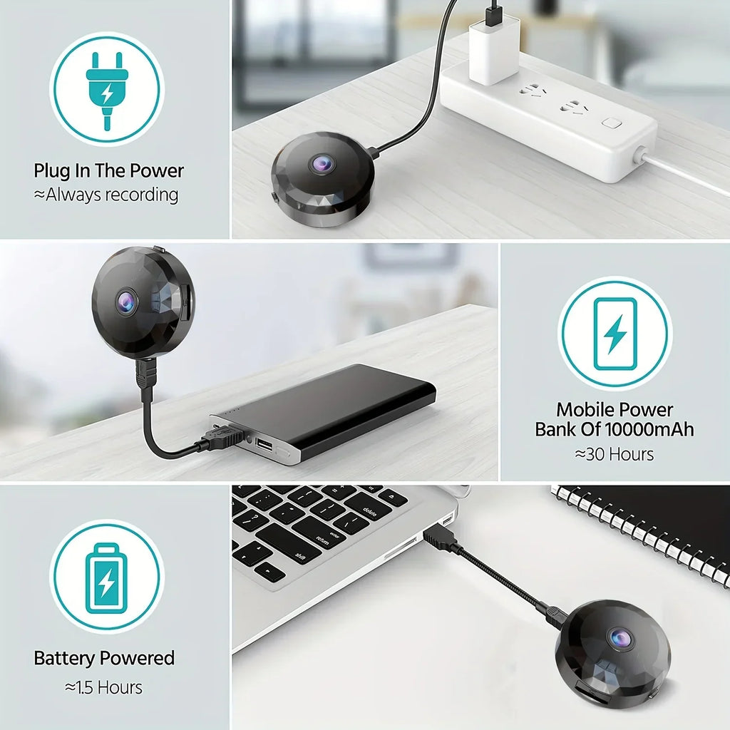 Mini Caméra De Sécurité Wi-Fi Avec Vision Nocturne