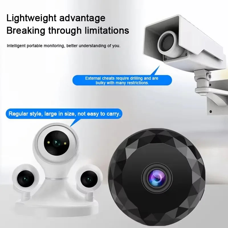 Mini Caméra De Sécurité Wi-Fi Avec Vision Nocturne Image