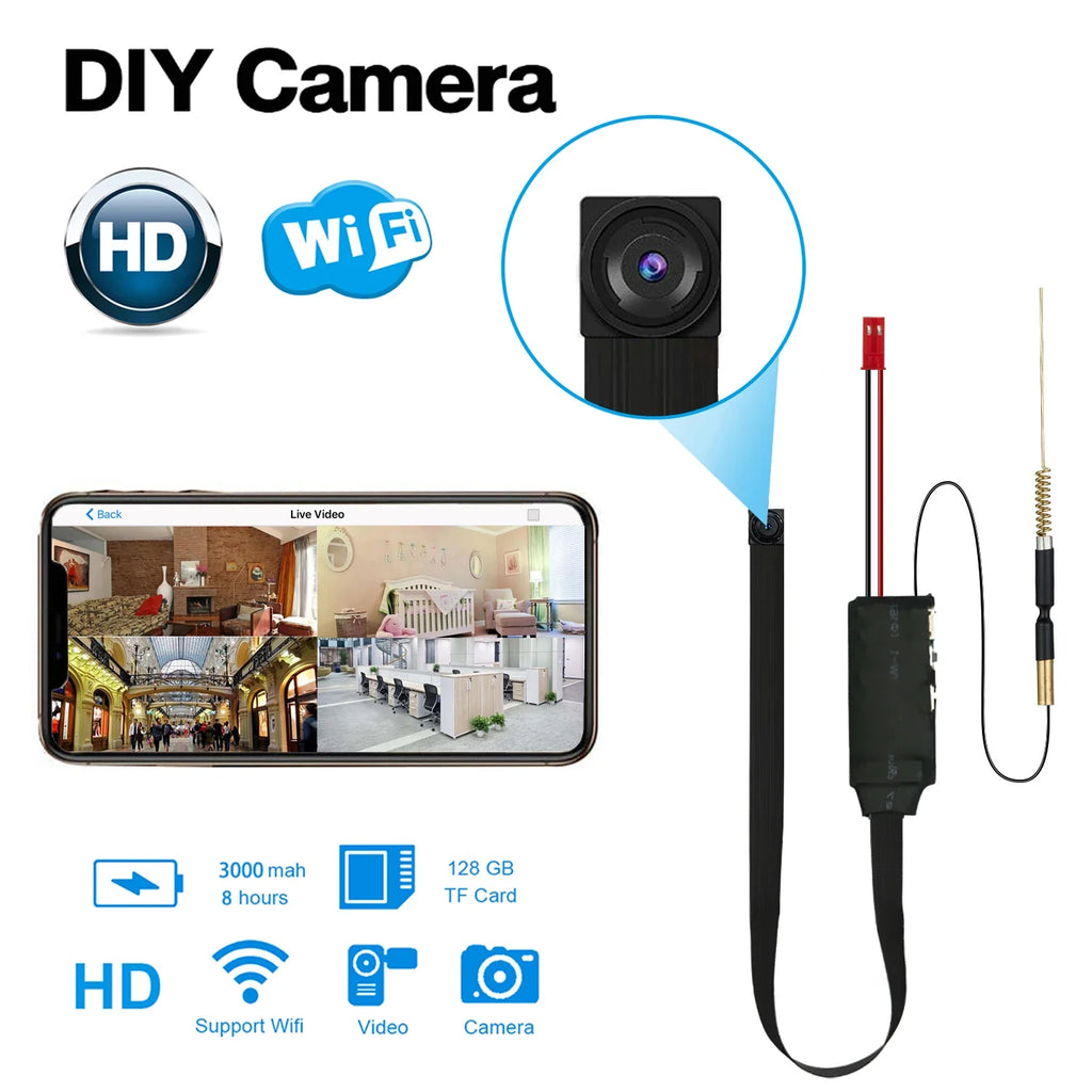 Mini Caméra De Sécurité WiFi 1080P Avec Vision À Distance