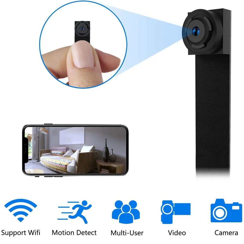 Mini Caméra De Sécurité WiFi 1080P Avec Vision À Distance