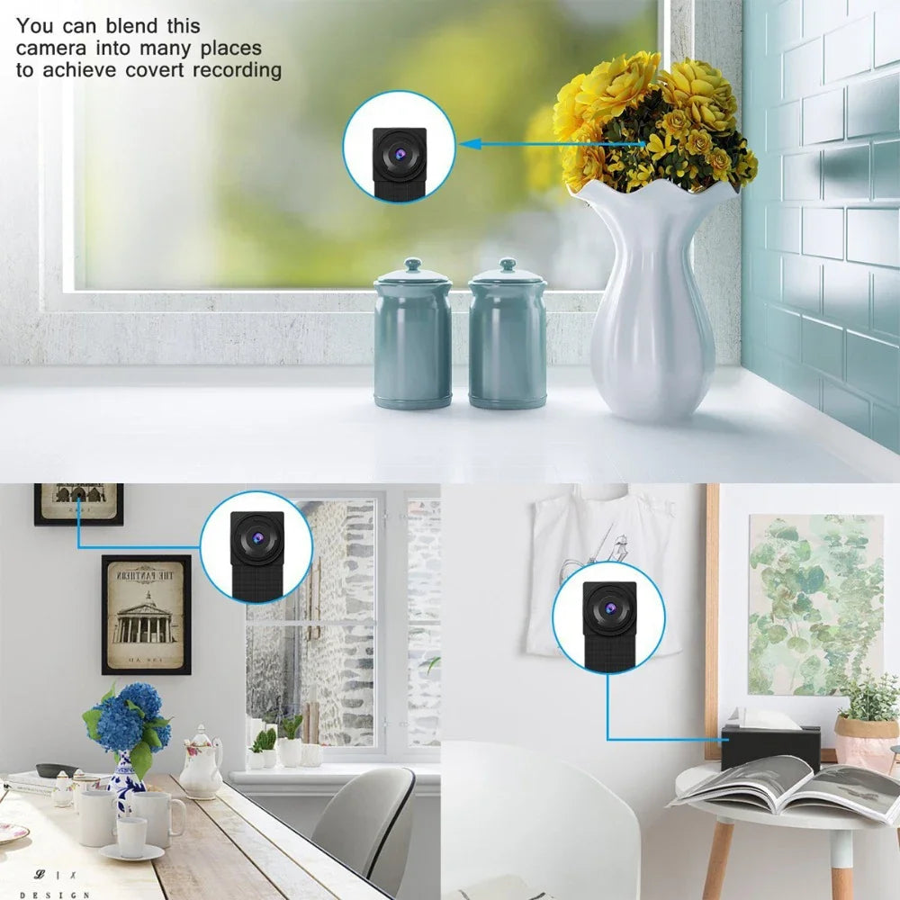 Mini Caméra De Sécurité WiFi 1080P Avec Vision À Distance