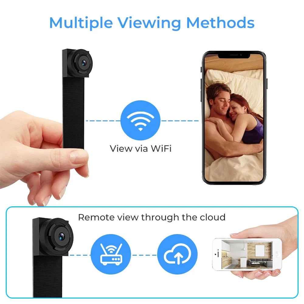 Mini Caméra De Sécurité WiFi 1080P Avec Vision À Distance