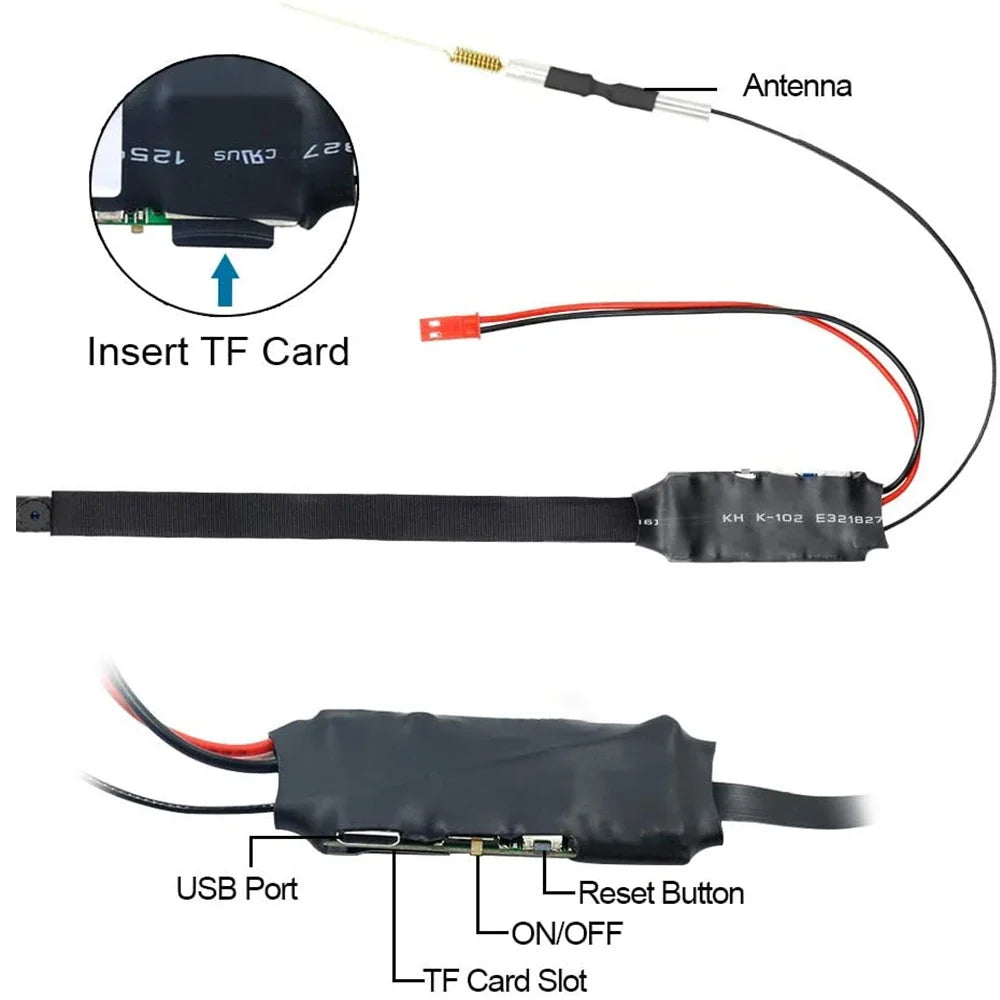 Mini Caméra De Sécurité WiFi 1080P Avec Vision À Distance